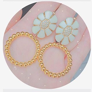 カスタネ(Kastane)のhandmade ring pierce earring(ピアス)