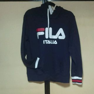 フィラ(FILA)のFILA Lサイズ ネイビー パーカー(パーカー)