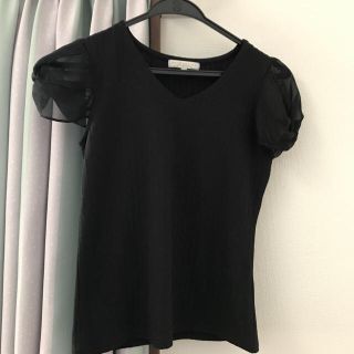 プロポーションボディドレッシング(PROPORTION BODY DRESSING)の【PROPORTION】黒トップス(カットソー(半袖/袖なし))