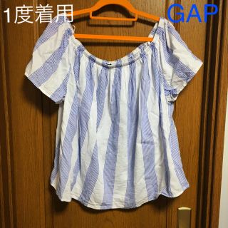 ギャップ(GAP)のGAP ストライプブラウス(シャツ/ブラウス(半袖/袖なし))