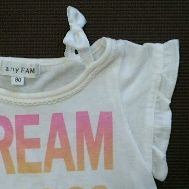 anyFAM(エニィファム)のany FAM カットソー(80cm) キッズ/ベビー/マタニティのベビー服(~85cm)(Ｔシャツ)の商品写真