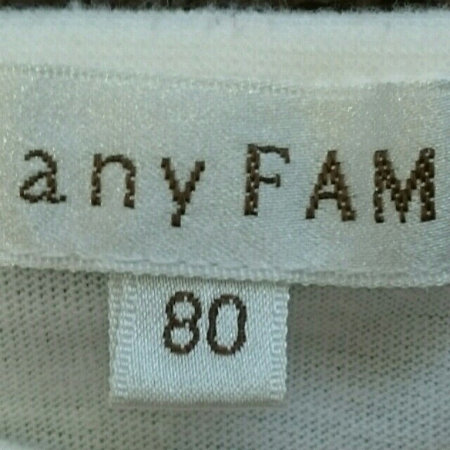 anyFAM(エニィファム)のany FAM カットソー(80cm) キッズ/ベビー/マタニティのベビー服(~85cm)(Ｔシャツ)の商品写真