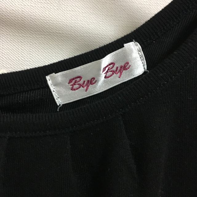 ByeBye(バイバイ)のbyebye 黒の半袖トップス  レディースのトップス(カットソー(半袖/袖なし))の商品写真
