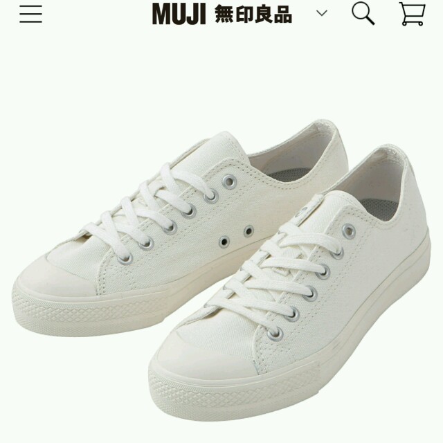 MUJI (無印良品)(ムジルシリョウヒン)の無印　人気の撥水コットンスニーカー♡新品 レディースの靴/シューズ(スニーカー)の商品写真