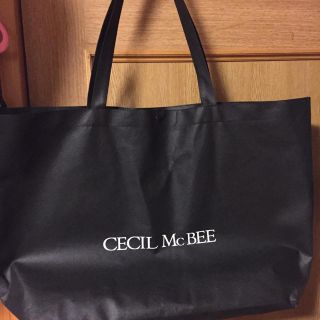 セシルマクビー(CECIL McBEE)のCECIL Mc BEE ビッグショップバッグ  ブラック(ショップ袋)