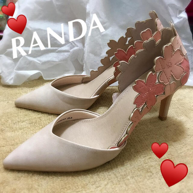 RANDA(ランダ)のRANDA/桜パンプス/25.0cm レディースの靴/シューズ(ハイヒール/パンプス)の商品写真