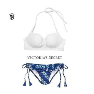 ヴィクトリアズシークレット(Victoria's Secret)の新品(32C他/S)victoria's secretフリルホルタービキ二set(水着)