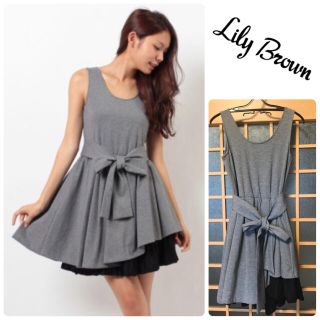 リリーブラウン(Lily Brown)のLily Brown★カットアシンメトリードレス(ひざ丈ワンピース)