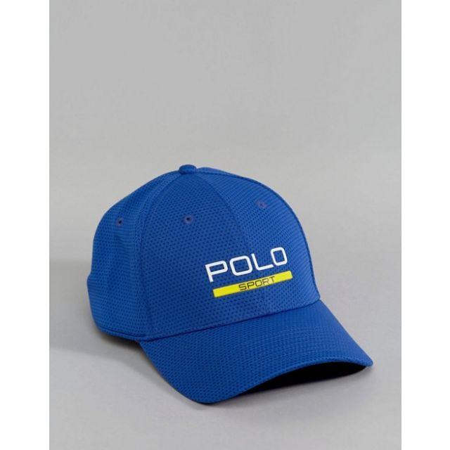 POLO RALPH LAUREN - POLO SPORT メッシュ キャップ CAP 青 BLUE RL 帽子