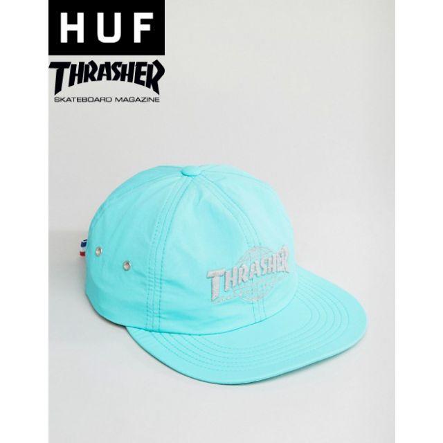 HUF(ハフ)のハフ×スラッシャー キャップ メンズ グリーン 緑 ハフ×スラッシャー キャップ メンズの帽子(キャップ)の商品写真