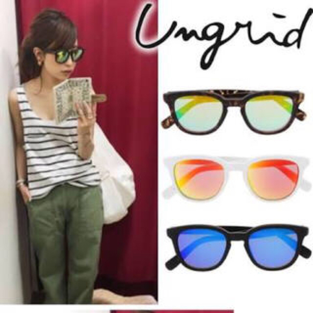 Ungrid(アングリッド)のali様 専用♡ ungrid ﾐﾗｰｻﾝｸﾞﾗｽ♡EMODA ﾁｮｰｶｰ レディースのファッション小物(サングラス/メガネ)の商品写真