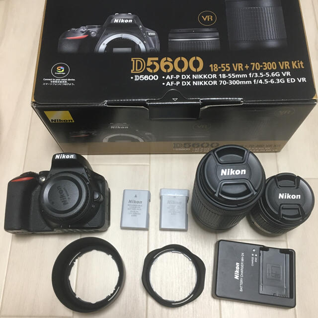 【35％OFF】 【美品】Nikon D5600 ダブルズームキット デジタルカメラ