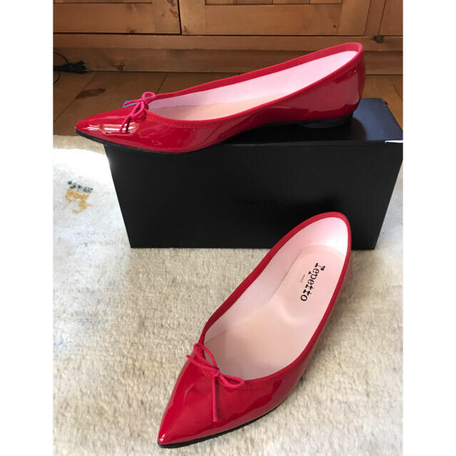 repetto(レペット)のレペット ブリジット 38.5 レッド 24㎝相当 レディースの靴/シューズ(ハイヒール/パンプス)の商品写真