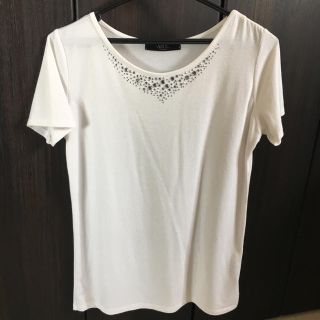 アズールバイマウジー(AZUL by moussy)の白Ｔシャツ(Tシャツ(半袖/袖なし))