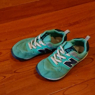 ニューバランス(New Balance)のnew balancesize→21㎝☆ｸﾞﾘｰﾝ(スニーカー)