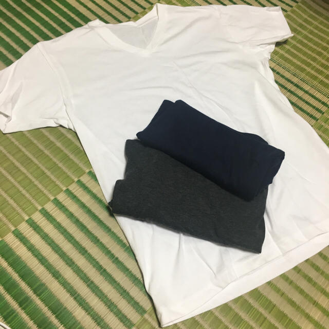 UNIQLO(ユニクロ)のUNIQLO メンズパックＴ / ＭＥＮ　ドライカラーネックＴ 3枚セット メンズのトップス(Tシャツ/カットソー(半袖/袖なし))の商品写真