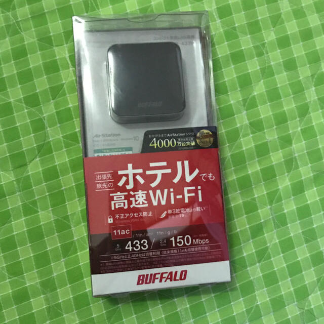 BUFFALO BOBS(バッファローボブス)のBUFFALO 11ac/n/a/g/b 無線LAN親機(Wi-Fiルーター)  スマホ/家電/カメラのPC/タブレット(PC周辺機器)の商品写真