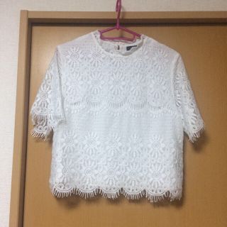 ダブルクローゼット(w closet)のwcloset ダブルクローゼット 美品 レース トップス(シャツ/ブラウス(長袖/七分))