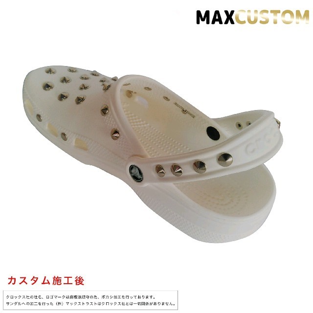 クロックス crocs ネオパンク カスタム 白 サイズ22～30cm 新品