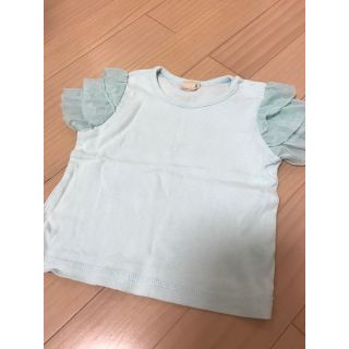 プティマイン(petit main)のpetit mainの定番フリルカットソーTシャツ 80(シャツ/カットソー)