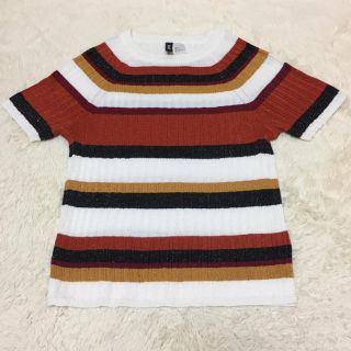 エイチアンドエム(H&M)のH&M ボーダートップス(Tシャツ(半袖/袖なし))