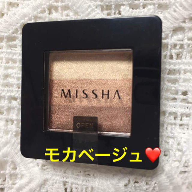 MISSHA(ミシャ)の翌日発送❤️missha トリプルシャドウ❤️モカベージュ コスメ/美容のベースメイク/化粧品(アイシャドウ)の商品写真