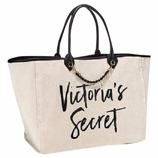 ヴィクトリアズシークレット(Victoria's Secret)の2017 Signature Chain Beige Tote Bag(トートバッグ)