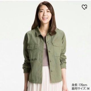 ユニクロ(UNIQLO)の新品未使用 ユニクロ ミリタリージャケット カーキ(ミリタリージャケット)