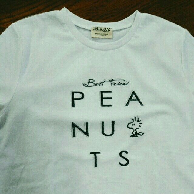 ベルメゾン(ベルメゾン)の未使用☆チュールレース プリントTシャツ peanuts レディースのトップス(Tシャツ(半袖/袖なし))の商品写真