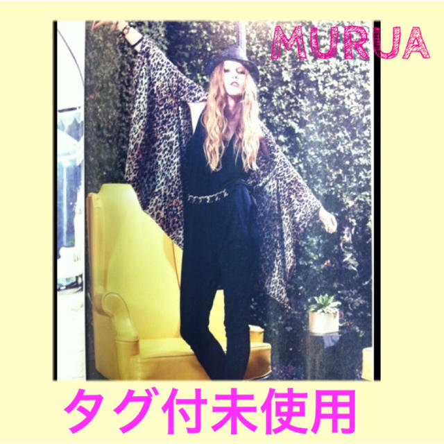 MURUA(ムルーア)の¥8400🎀MURUA🎀♡2WAYシフォンオーバーポンチョ レディースのジャケット/アウター(ポンチョ)の商品写真