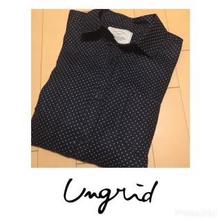 アングリッド(Ungrid)のungrid リネンドットシャツ アングリッド リネンシャツ(シャツ/ブラウス(長袖/七分))