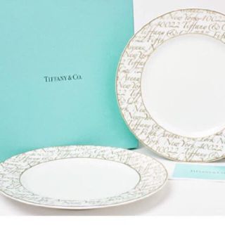 ティファニー(Tiffany & Co.)の廃盤ティファニーNotes 2枚 新品未使用 箱付き 希少(食器)