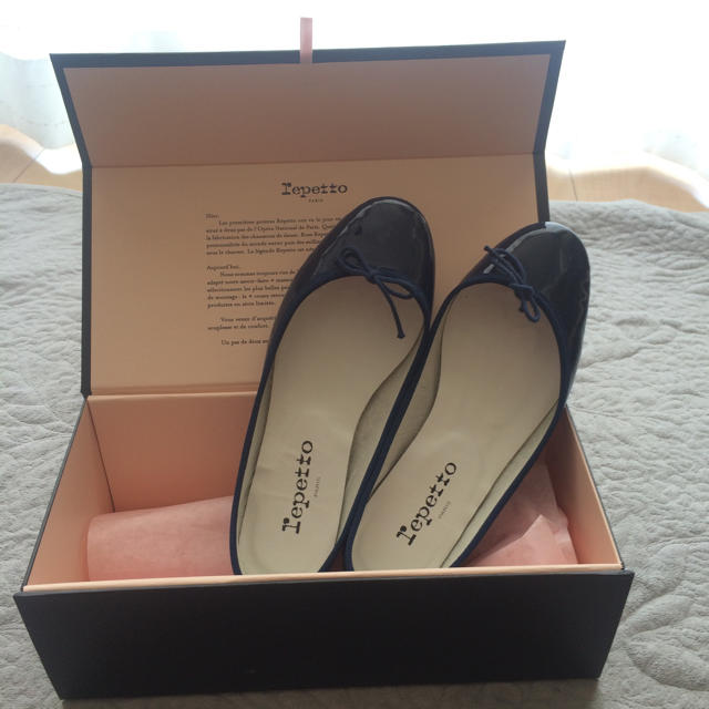 repetto(レペット)のレペット♡バレエシューズ ネイビー 値下げ レディースの靴/シューズ(バレエシューズ)の商品写真