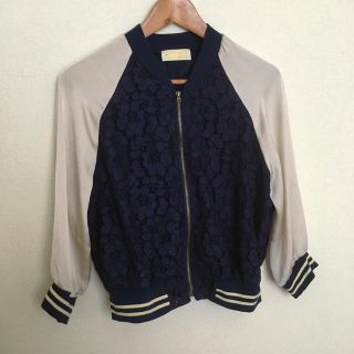 ダブルクローゼット(w closet)のw closet♡レース付きブルゾン(ブルゾン)