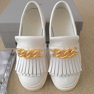 ジュゼッペザノッティ(GIUZEPPE ZANOTTI)のジュゼッペザノッティ Giuseppe Zanotti ☆スニーカー  白 36(スニーカー)