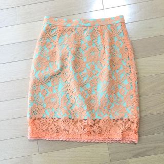 デイシー(deicy)の値下げ‼︎deicy♡配色レースタイトスカート♡S♡美品(ミニスカート)