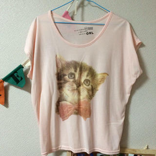 グレイル(GRL)の猫 Tシャツ(Tシャツ(半袖/袖なし))