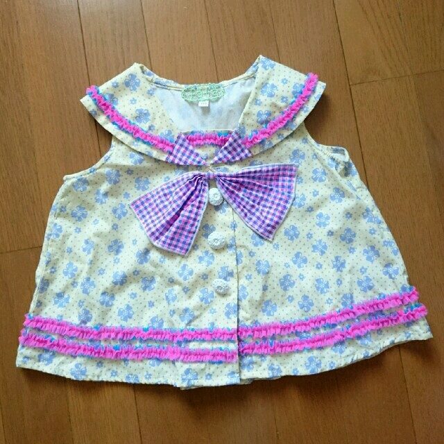 fafa(フェフェ)のfafa 110 セーラー セットアップ キッズ/ベビー/マタニティのキッズ服女の子用(90cm~)(ブラウス)の商品写真