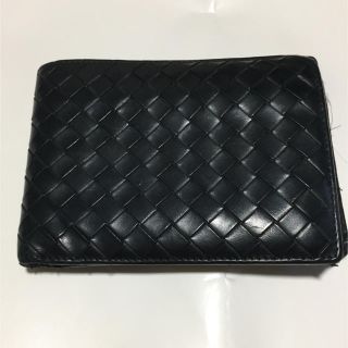 ボッテガヴェネタ(Bottega Veneta)の値下げ【格安出品】ボッテガヴェネタ 二つ折りサイフ ブラック(折り財布)