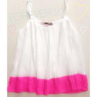 フォーエバートゥエンティーワン(FOREVER 21)の夏✨💗FOREVER 21💗✨プリーツトップス♡(カットソー(半袖/袖なし))