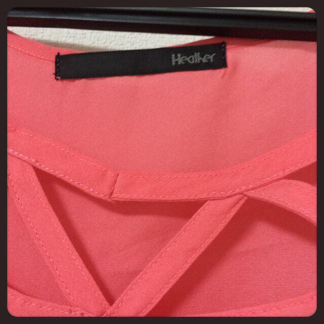 heather(ヘザー)のheather 三角変形カットソー レディースのトップス(カットソー(半袖/袖なし))の商品写真