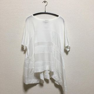 ドゥロワー(Drawer)のdrawer ボーダー切り替えTシャツ(Tシャツ(半袖/袖なし))