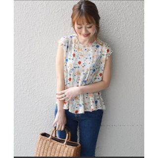 シップスフォーウィメン(SHIPS for women)の今季完売♡SHIPS♡リバティプリントフレアブラウス♡(シャツ/ブラウス(半袖/袖なし))