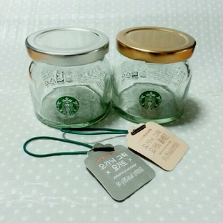 スターバックスコーヒー(Starbucks Coffee)のスターバックス　韓国　ヨーグルト瓶　小物入れ(容器)