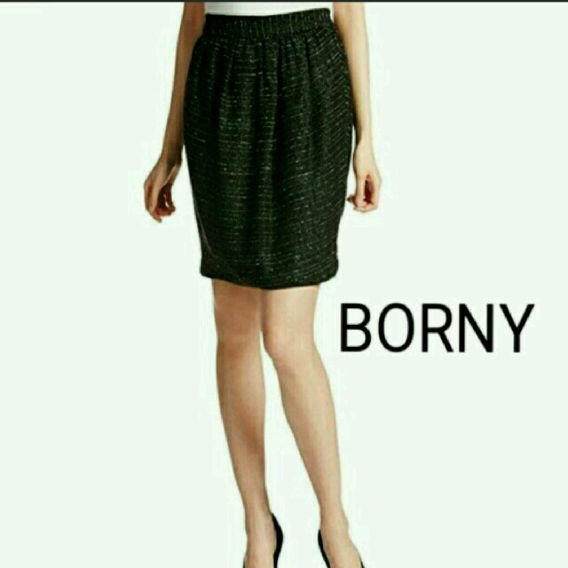 BORNY(ボルニー)の◆◆専用◆◆美品＊BORNY＊春ツイードスカート＊ウエストゴム レディースのスカート(ひざ丈スカート)の商品写真
