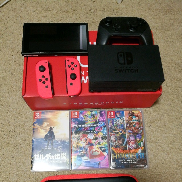 セール特価 任天堂 - 任天堂Switch 本体 ソフト3本付き Pro
