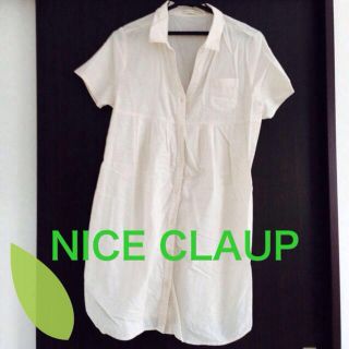 ナイスクラップ(NICE CLAUP)の新品☆ナイスクラップのロングシャツ(シャツ/ブラウス(半袖/袖なし))