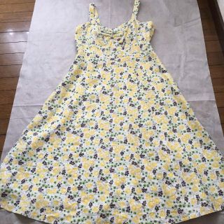 ローラアシュレイ(LAURA ASHLEY)のローラアシュレイ サンドレス ワンピース 花柄 リバティ イギリス ヴィンテージ(ロングワンピース/マキシワンピース)