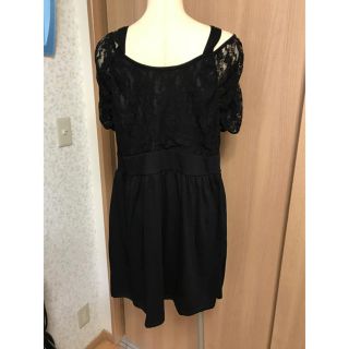 アベイル(Avail)のSALE!!大きいサイズ☆黒レースワンピ3Ｌ☆新品未使用(ミニワンピース)