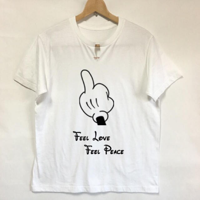 Ron Herman(ロンハーマン)のライズリヴァレンス ヘンリーネック スター feel love Tシャツ wh メンズのトップス(Tシャツ/カットソー(半袖/袖なし))の商品写真